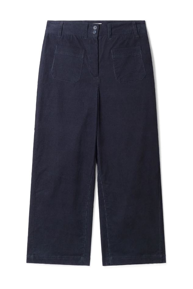 Picture of Thought Milou Organic Cotton Corduroy Wide Leg Culottes