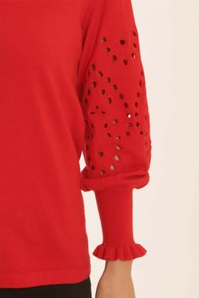 Picture of Pomodoro Cutwork Sleeve Jumper