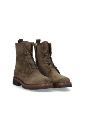 Picture of Alpe Suede Lace Up Boot - Olive