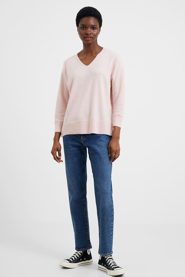 Picture of French Connection Ebba Vhari Recycled V Neck Jumper