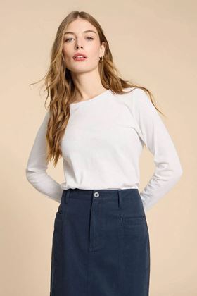 Picture of White Stuff Clara Long Sleeved Tee - Brilliant White