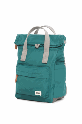 Picture of Roka Canfield B Small  Recycled Nylon Backpack Teal