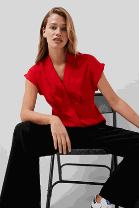 Picture of French Connection Carmen Recycled Crepe Blouse
