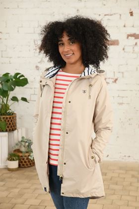 Picture of Lighthouse Beachcomber Long Coat - Biscuit