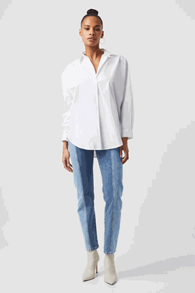 Picture of French Connection Rhodes Poplin Popover Shirt