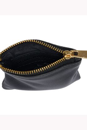 Picture of Tim & Simonsen Drew Leather Coin Purse - Black/Gold