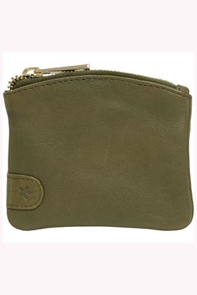 Picture of Tim & Simonsen Drew Leather Coin Purse - Army/Gold