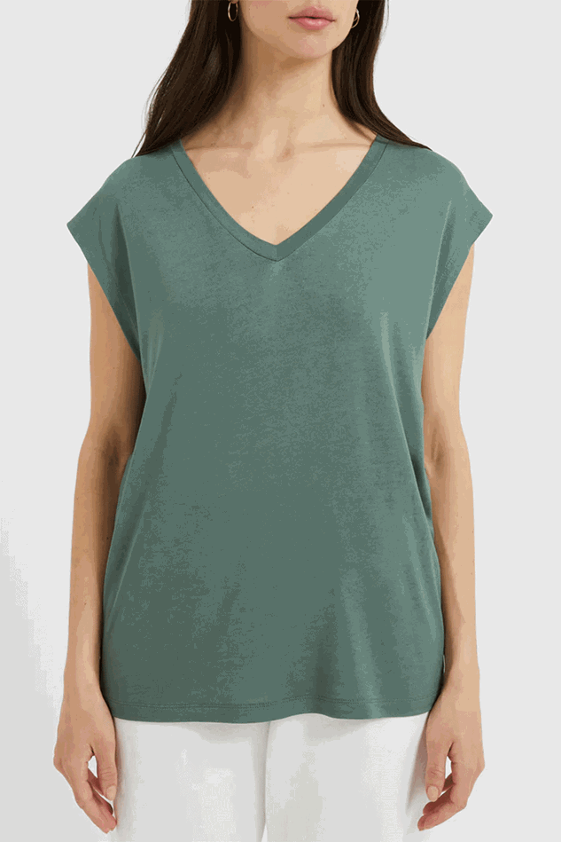 Picture of Great Plains Soft Touch Eco Jersey V-Neck Top