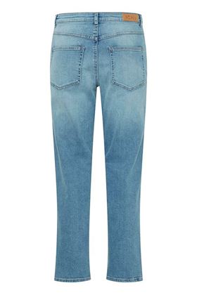 Picture of Ichi Twiggy Raven Jeans - Ankle Length