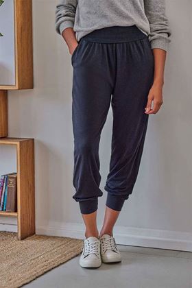 Picture of Thought Dashka Plain Bamboo Jersey Loungepants - Navy