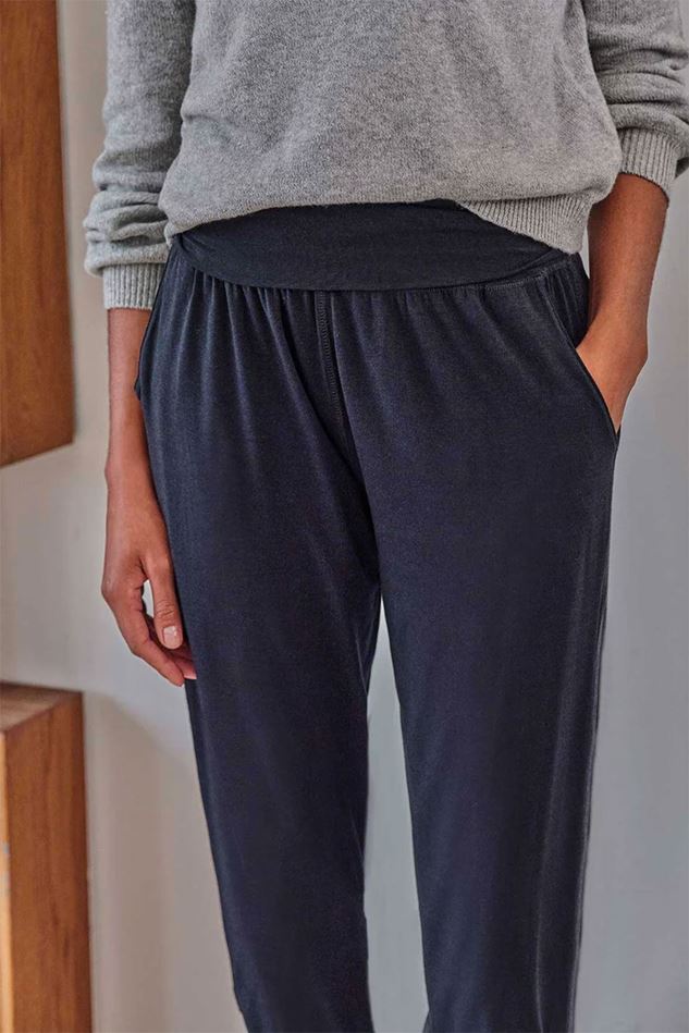 Picture of Thought Dashka Plain Bamboo Jersey Loungepants - Navy